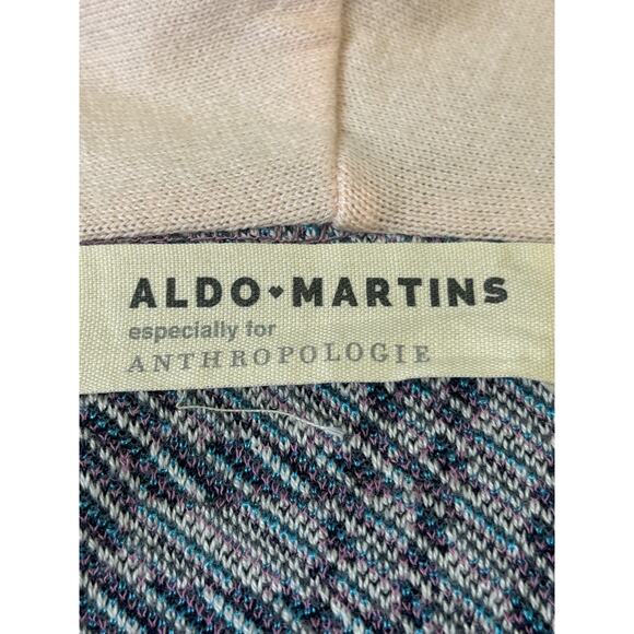 Aldo Martins for Anthropologie Blue Sunset Print fringed jacket, large, eclectic - Picture 4 of 5